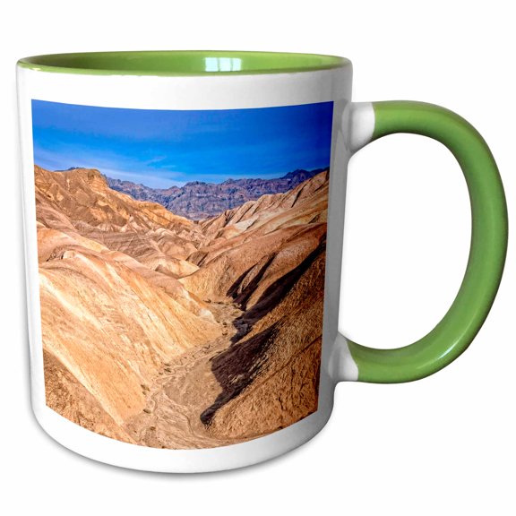 3drose, Drywash into the Desert, 11oz Two-tone Green Mug