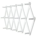 thumbnail image 1 of Dseap Accordion Wall Hanger,16" High Wooden Expandable Coat Rack,Hat Holder Hooks for Baseball Caps,Mugs,16 Pegs,White, 1 of 8