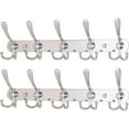 Dseap Coat Rack Wall Mounted5 Tri Hooks,Stainless Steel Heavy Duty