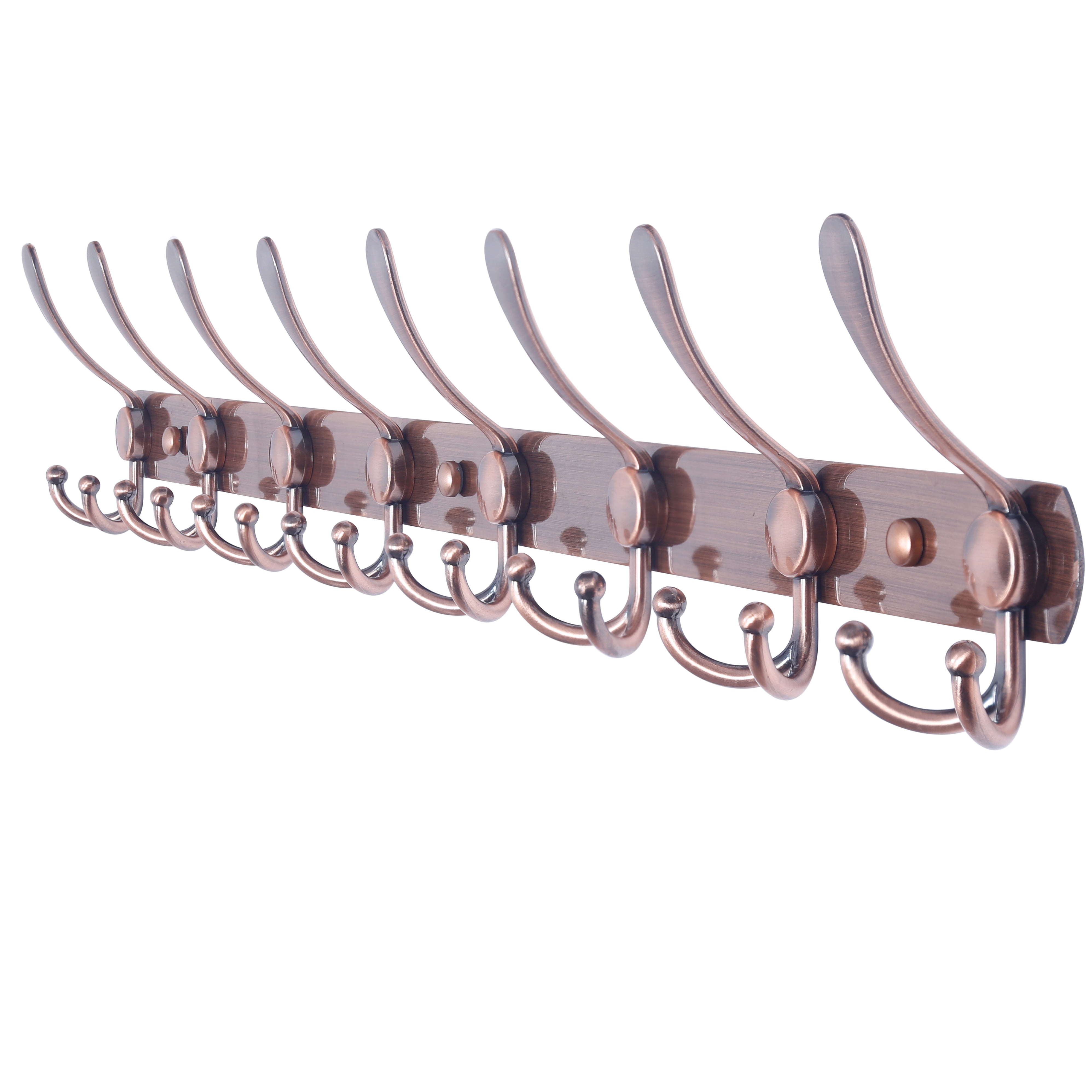 Dseap Coat Rack Wall Mounted8 Tri Hooks,Stainless Steel Heavy Duty
