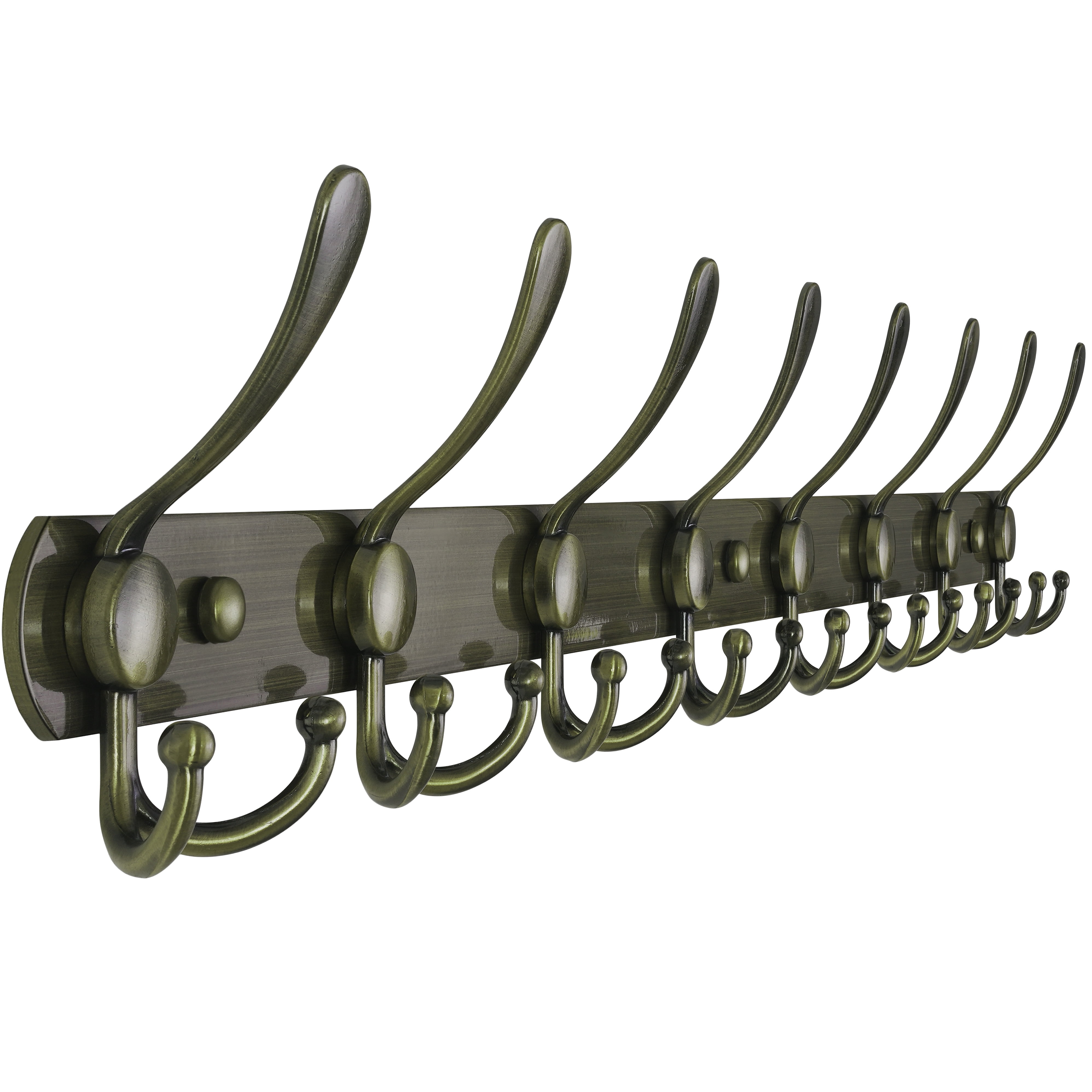 Dseap Coat Rack Wall Mounted-5 Tri Hooks,Stainless Steel Heavy
