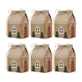 thumbnail image 1 of Dserfhy 24 Pcs Christmas Cottage Gift Box 3D Pop Up House Shaped Gift Box Paper Treat Box for Holiday Party Favors Cookie Candy Packaging, 1 of 8