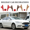 thumbnail image 1 of Dserfhy 3Pcs Christmas Car Decorations Car Reindeer Antlers Red Nose Kit Festive Auto Accessories for Sedans Trucks, 1 of 8