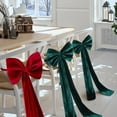 thumbnail image 1 of Dserfhy Chair Sashes Bows, Large Velvet Chair Cover for Christmas Wedding Event Holiday Party Decor, 1 of 4