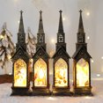 thumbnail image 1 of Dserfhy Christmas Glowing House Light Vintage Battery Operated Home Desktop Decoration Flameless Electronic Candle Lamp Night Light Party Supplies Gift, 1 of 8