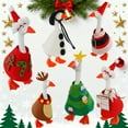 thumbnail image 1 of Dserfhy Christmas Porch Goose Outfits for 23 Inch Goose Statue Felt Tree/Snowman/Reindeer Goose Clothes for Outdoor Garden Lawn Yard Patio Decor, 1 of 8