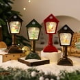 thumbnail image 1 of Dserfhy Christmas Wind Light USB/Battery Powered Mailbox Design Lamp Retro Sequin Glass Ball Santa Claus Snowflake Lantern Xmas Decor, 1 of 8