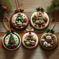 thumbnail image 1 of Dserfhy DIY Christmas Felt Patch Kit Holiday Craft Set with Pre-Cut Felts Sheet Handmade Fabric Sewing Crafting Supplies for Tree Home Decor, 1 of 8