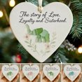 thumbnail image 1 of Dserfhy Elephant Friendship Heart Ornament Acrylic Heart-Shaped Sea Glass Friendship Decor Sea Glass Art Christmas Ornaments Gifts for Best Friends, 1 of 8