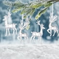 thumbnail image 1 of Dserfhy Elk Pendant Acrylic Reindeer Ornament Christmas Tree Clear Deer Dancing Hanging Figurine Xmas Tree Party Supplies, 1 of 8
