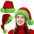thumbnail image 1 of Dserfhy Fluorescent Green Santa Hat Glow-in-The-Dark Christmas Party Hat for Adults Kids Festive Holiday Photo Prop, 1 of 8
