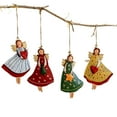 thumbnail image 1 of Dserfhy Wooden Angel Christmas Ornaments Rustic Farmhouse Angel Decorations Xmas Tree Hanging Ornaments for Holiday Home Decor, 1 of 8