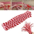 thumbnail image 1 of Dserhfy 100 Pcs Christmas Pipe Cleaners, 50 Red White Striped & 50 Red Thick Fluffy Chenille Stems, for DIY Arts Crafts Christmas Decoration, 1 of 8