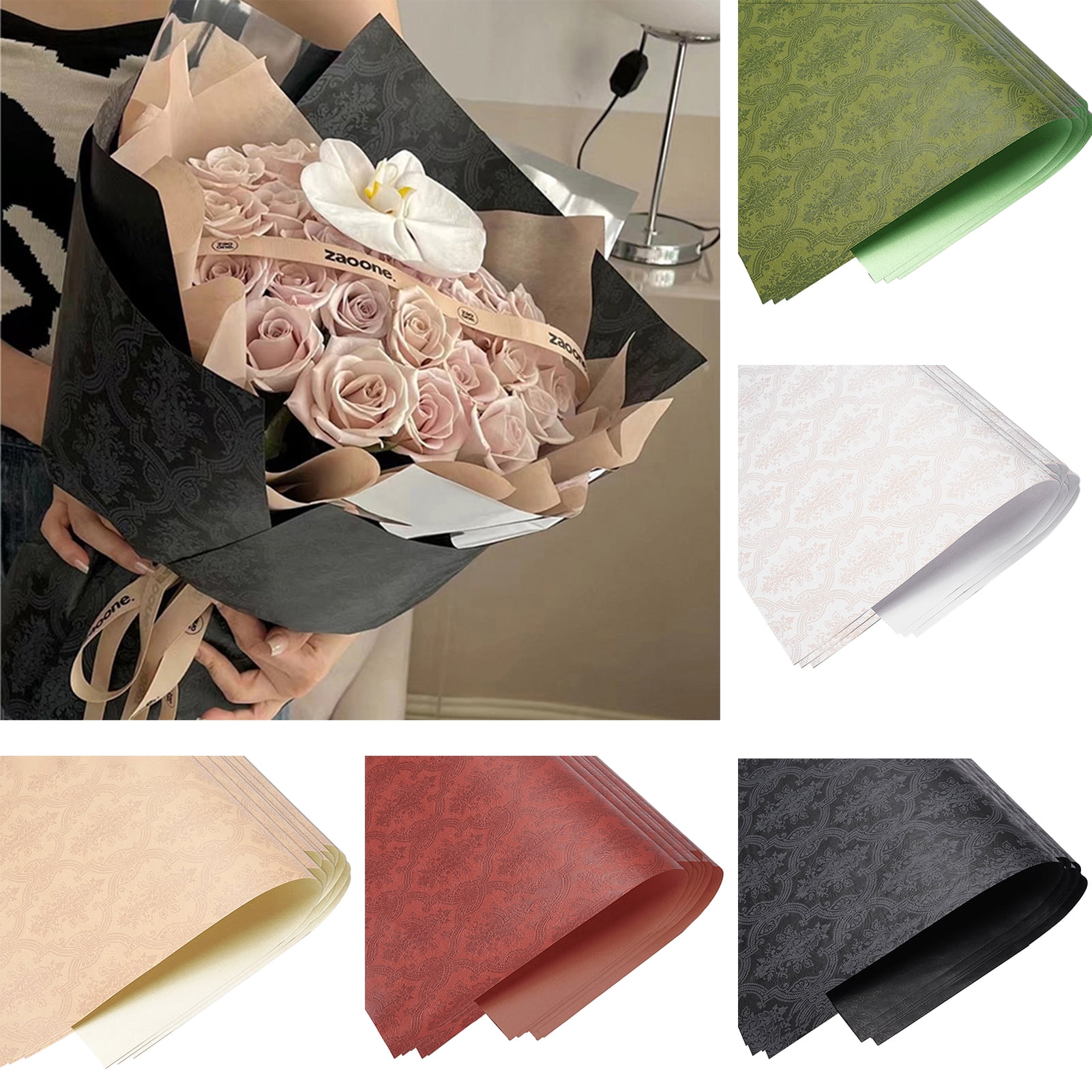 Dserhfy 10Pcs/Pack Packing Paper Retro Pattern Easy to Cut Vintage ...
