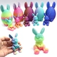 thumbnail image 1 of Dserhfy 2 Pcs 3D Printed Easter Egg with Bunny Inside Prefilled Easter Bunny Egg for Easter Basket Stuffers Spring Party Decor, 1 of 8