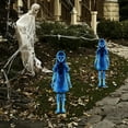 thumbnail image 1 of Dserhfy 2 Pcs Scary Garden Metal Stakes Spooky Twins Yard Signs for Lawn Patio Haunted House Halloween Outdoor Decorations, 1 of 7
