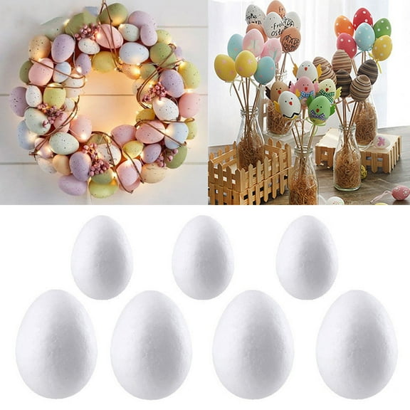 Dserhfy 20Pcs/Bag Convenient Foam Egg Easy Use Polystyrene DIY Easter Simulation Egg for Festival