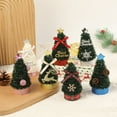 thumbnail image 1 of Dserhfy 5 Inch Mini Christmas Tree Artificial Tabletop Christmas Tree Decorations with Star Tree Topper for Winter Fireplace Mantel Decor, 1 of 8