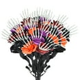 thumbnail image 1 of Dserhfy 5Pcs Skeleton Hand Simulation Flower Artificial Roses Halloween Horror Decoration Black Fake Flowers Gothic Artificial Flowers, 1 of 8