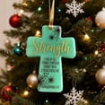 thumbnail image 1 of Dserhfy Acrylic Keychain Inspirational Scripture Ten-Shaped Pendant Keyring Religious Christian Faith Gift for Men Women, 1 of 8