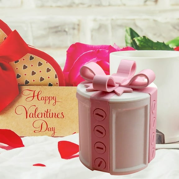 Dserhfy Annoying Gift Box with Screws Valentine's Day Pink Prank Screw Box with Bow 3D Puzzle Gift Box Gag Gift for Birthday Anniversary