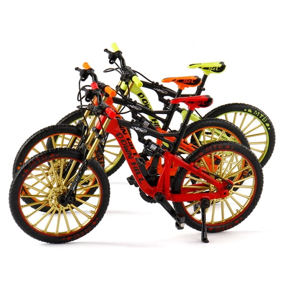 Dserhfy Bicycle Model 1:10 Scale Realistic Shape Alloy Downhill Mountain Bike Toy Birthday Gift