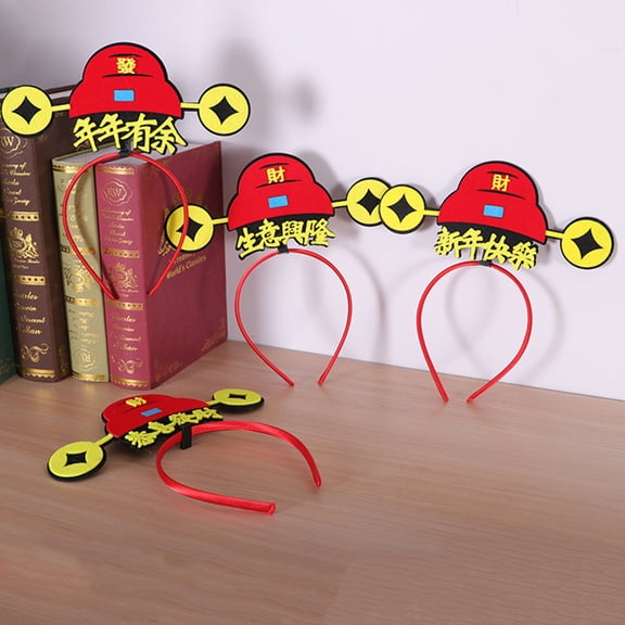 Dserhfy Chinese Style New Year Retro Headband Children Hair Hoop Decorations Photo Props