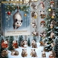 thumbnail image 1 of Dserhfy Christmas Advent Calendar Colorful Bells Possum Design 24-Day Countdown Christmas Tree Pendant Festive Ornaments, 1 of 7