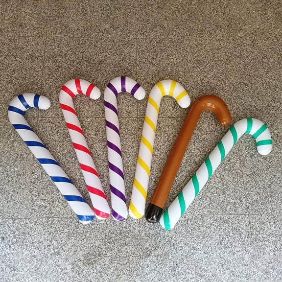 Dserhfy Christmas Candy Canes Creative Thick PVC Tear Resistant Holiday Lollipop Candy Balloon for Home
