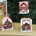 thumbnail image 1 of Dserhfy Christmas Candy House Hanging Decoration Reusable Soft Polymer Clay Xmas Tree Window House Shape Ornament Party Supplies, 1 of 8