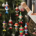 thumbnail image 1 of Dserhfy Christmas Elf Ornaments Wooden Elf Boys Girls Christmas Tree Hanging Ornaments for Home Tree Indoor Outdoor Holiday Decor, 1 of 8