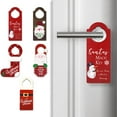 Dserhfy Christmas Wooden Doorknob Decoration Santa Claus Snowman