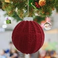 thumbnail image 1 of Dserhfy Crochet Ball Christmas Ornaments Handmade Knitted Ball Christmas Tree Ornaments Rustic Hanging Decoration for Winter Holiday Home Decor, 1 of 8
