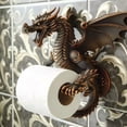 thumbnail image 1 of Dserhfy Dragon Tissue Roll Dispenser Decorative Toilet Roll Holder Wall Mounted Paper Holder for Bathroom And Kitchen Dragon Lovers Gift, 1 of 8