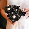 thumbnail image 1 of Dserhfy Halloween Faux Rose with Eyeballs Gothic Artificial Eyeball Rose Flower Bouquet for Flower Arrangement Halloween Home Decoration, 1 of 8