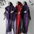 thumbnail image 1 of Dserhfy Halloween Hanging Skull Ghost Decoration Outdoor Creepy Grim Reapers Scary Flying Skeleton Ghost for Porch Yard Garden Tree Decor, 1 of 8