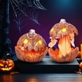 thumbnail image 1 of Dserhfy Halloween Pumpkin Light Extendable Talking Pumpkin Lantern Scary Mouth Open Pumpkin Decoration with Lights And Sound for Porch Patio Indoor Outdoor Decor, 1 of 7