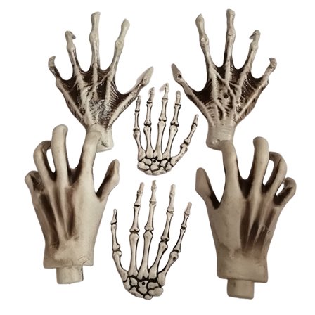 Dserhfy Halloween Skeleton Hands Realistic Plastic Skeleton Human Hands Model for Halloween Themed Party Decoration