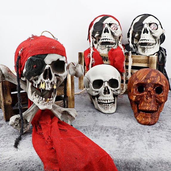Skull Head Realistic Halloween Decoration