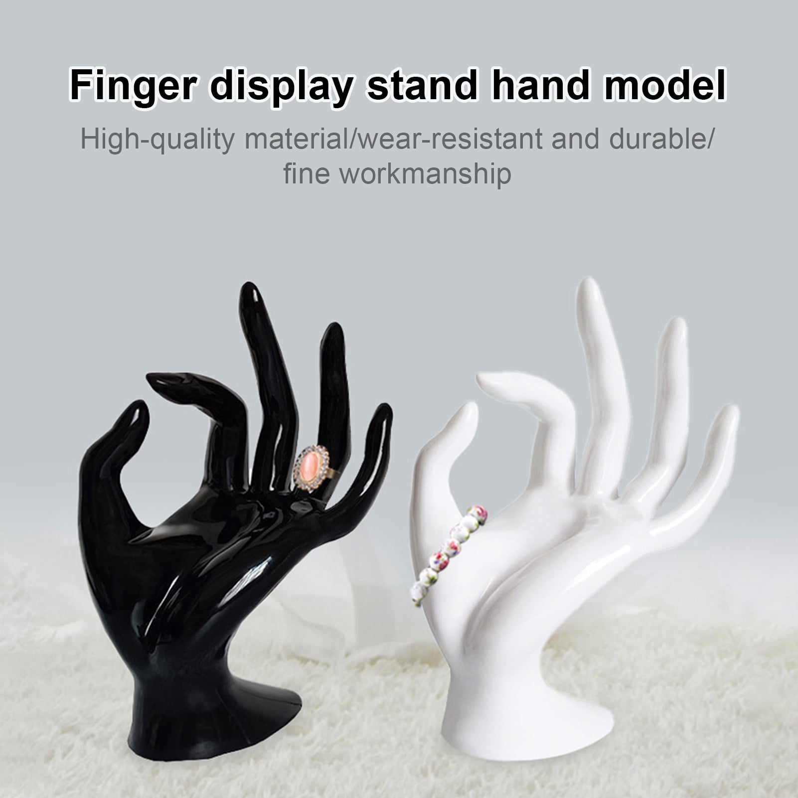 Dserhfy Hand Display Rack Smooth and Flat Decorative Plastic OK Finger ...