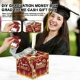 thumbnail image 1 of Dserhfy Happy Graduation Money Box with Clear Bag Pull Type Thick Paper Cash Storage Holder Container Grad Party Surprise Gift Box Decoration, 1 of 8