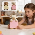 thumbnail image 1 of Dserhfy Highland Cow Pop-up Note Pad Dispenser Cute Resin Cow Memo Pads Note Holder for Home Office Desk Accessories, 1 of 8