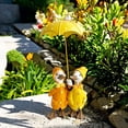 thumbnail image 1 of Dserhfy Holding Umbrella Duck Statue Outdoor Garden Yard Yellow Umbrella Duck Figurine Resin Animal Sculpture Home Office Decoration Ornament, 1 of 8