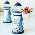 thumbnail image 1 of Dserhfy LED Iron Lighthouse Statue Realistic Shape Micro Landscape Garden Statue Patio Decor, 1 of 8