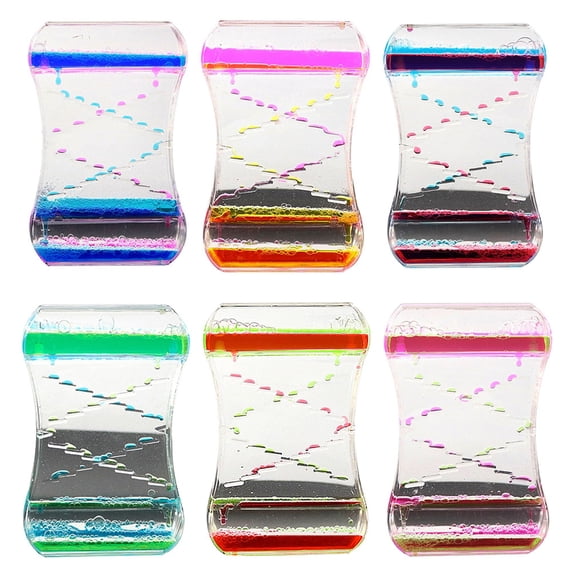 Dserhfy Liquid Motion Bubble Drip Oil Hourglass Timer Clock Kids Toy Home Decor Gift