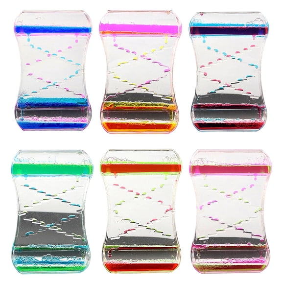Dserhfy Liquid Motion Bubble Drip Oil Hourglass Timer Clock Kids Toy Home Decor Gift
