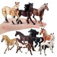 thumbnail image 1 of Dserhfy Simulation Horse Model Realistic Horse Figurine Statue Sculpture Home Office Desktop Decoration Ornament Kids Educational Animal Toy, 1 of 8