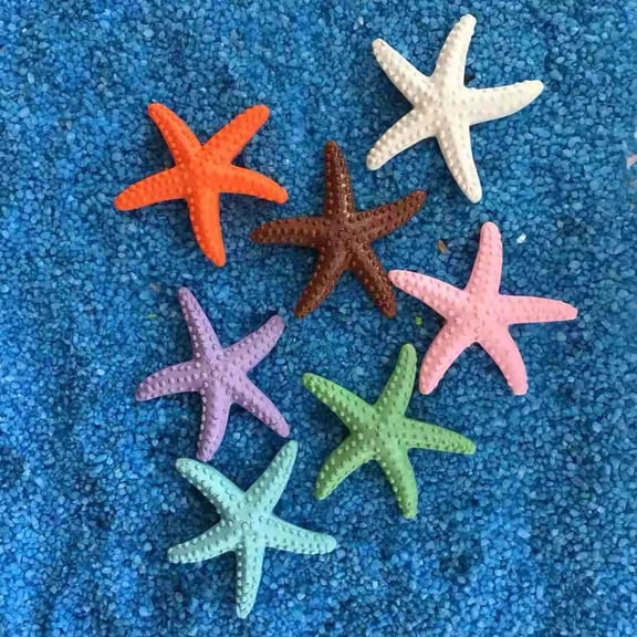 Dserhfy Simulation Starfish Lifelike Realistic Plastic Cute Artificial Sea Star for Wall