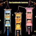 thumbnail image 1 of Dserhfy Spring Festival DIY Lantern Kit Chinese Traditional Handheld Lucky Lantern with Tassel And Ribbon Decor for Lunar New Year Wedding Birthday Decoration, 1 of 8