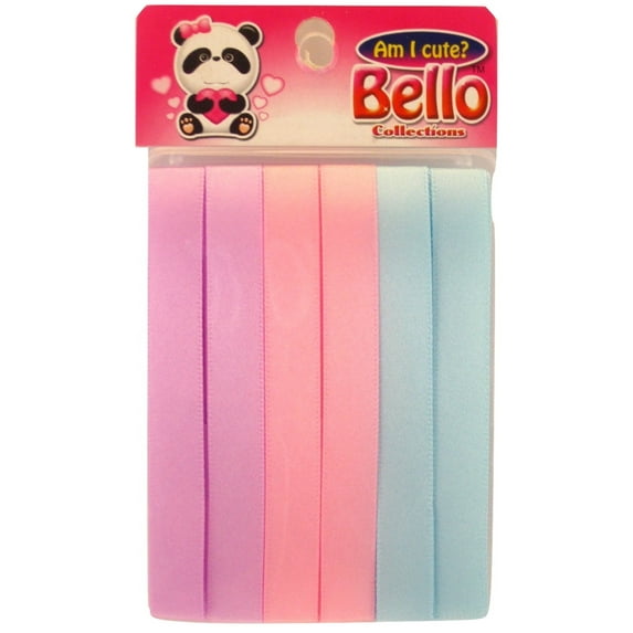 Dsk Bello Children's Assorted Color Hair Ribbons - 6 Pcs.